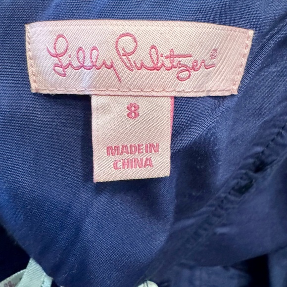 Lilly Pulitzer Lottie Navy Floral Strapless Dress - Picture 5 of 9